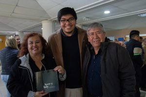 Monique Olmos, Alonso Rojas y Elías Villarroel